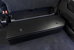 Ford F-350 Underseat Lockbox - Rear - Tuffy Products - 2/3 Length with Combo Lock - `17-`24 Ford F-350 Underseat Lockbox - Rear - Tuffy Products - 2/3 Length with Combo Lock - `17-`24
